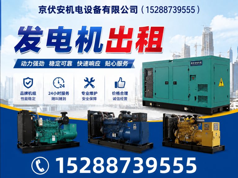 咸阳应急发电机出租展示图